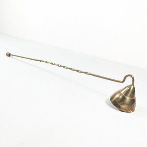 Vintage brass candle snuffer 27 cm long